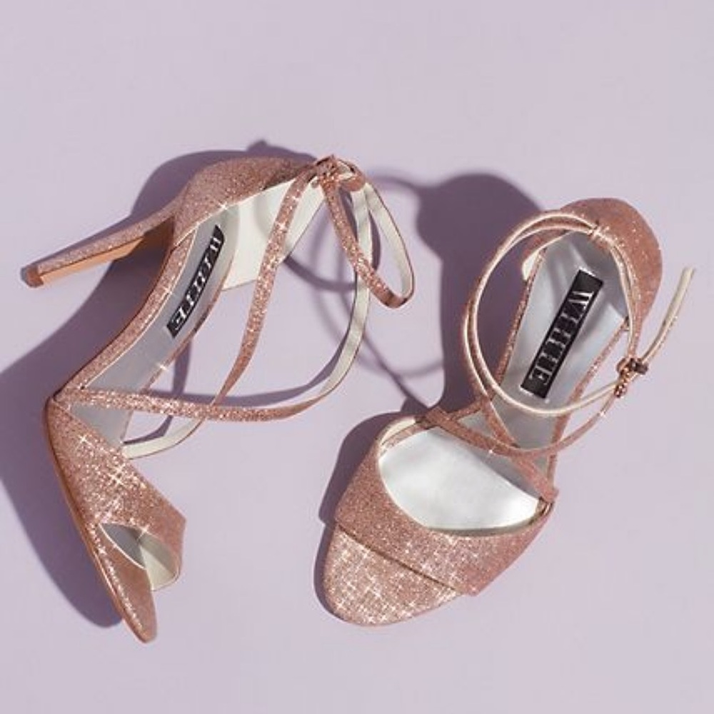 Vera wang rose gold heels